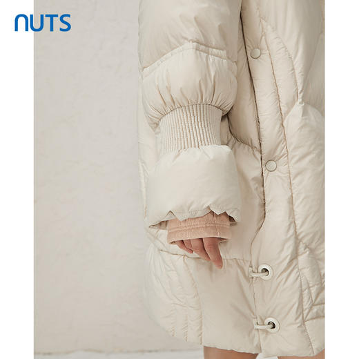 NUTS冬季新品纯色防风立领时尚高级百搭保暖中羽绒服女344092133 商品图4