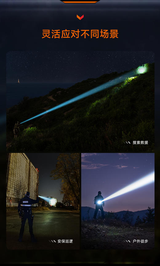 Fenix TK30R白激光手电1500米远射强光户外手电筒21700电池C口充电 商品图6