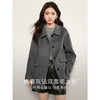 【年终特卖】熙世界【100%绵羊毛】毛呢大衣女秋冬新款翻领羊绒双面呢子短外套 商品缩略图1