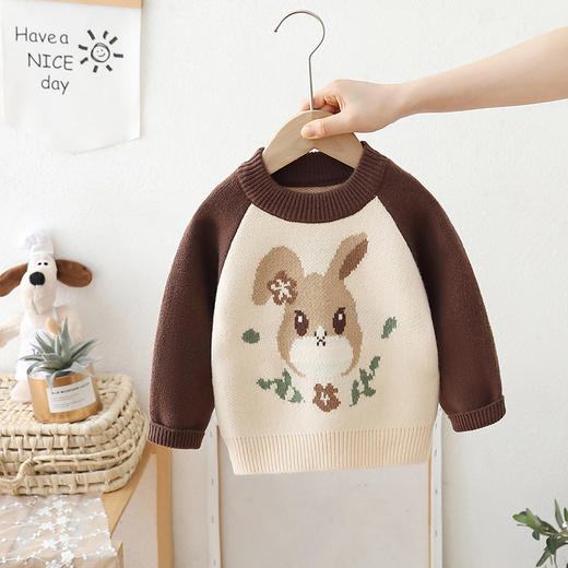 【秋冬新款，童趣卡通，暖意十足】新款女童毛衣套头 卡通中小童秋冬装 儿童针织内搭加厚毛衣-QQ 商品图3