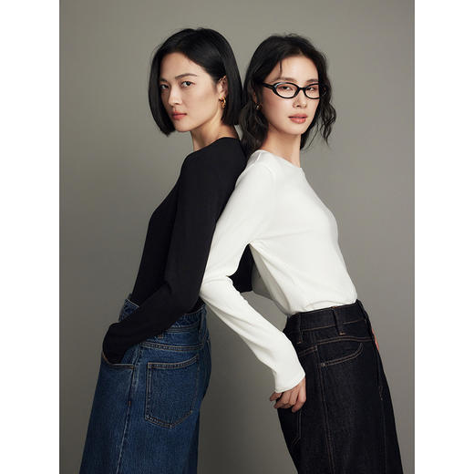 棉仓357601003-美雅碧氨基酸，SPA润肤轻暖养肤肌底衣多领型发热打底衣 商品图2