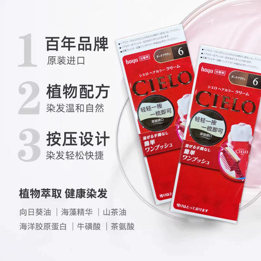 日本进口宣若染发霜40g+40g【自然灰棕色丨深栗棕色】 商品图5