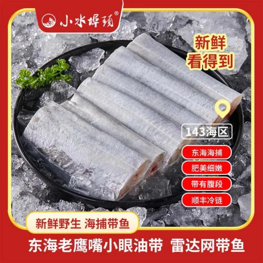 严选 | 东海老鹰嘴小眼油带雷达网带鱼 500g（含冰10%）净重450g*5包 商品图0