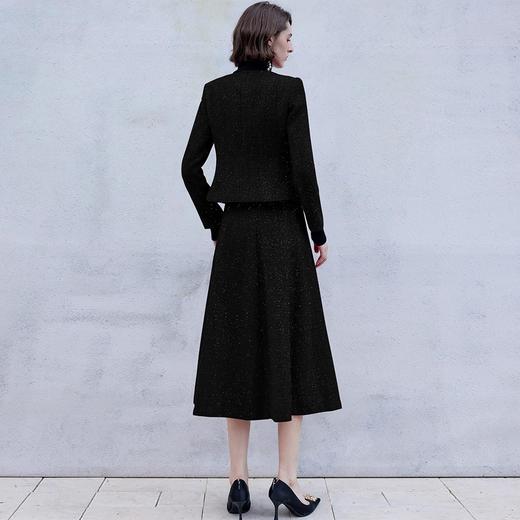 IWY/黑色高级感西装套裙气质名媛小香风时尚通勤两件套主持人职业套装C2045+S2098 商品图4