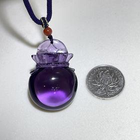 紫水晶吊坠 （钱袋子）尺寸4.2/3cm