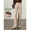 【年终特卖】熙世界窄版阔腿裤女加绒2025秋冬新款磨毛加厚裤子冬季女裤直筒裤 商品缩略图2