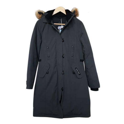 【95新】Canada Goose加拿大鹅2506L深灰色Kensington修身款派克大衣连帽羽绒服S码女士现售价：4700！121124TJ14 商品图0