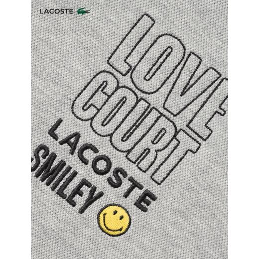 【海信嘉年华】LACOSTE法国鳄鱼×SMILEY联名男女同款秋冬笑脸潮流舒适连帽卫衣SH9276-98 商品图4