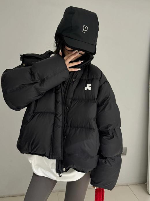 【YW】无忧购韩版学院风刺绣小逗号加厚面包服羽绒外套24159#(截单后7天发货)25年清仓捡漏 商品图0