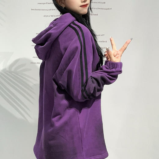MZ连帽小图美式卫衣（紫） 冬季 944010590321 商品图2