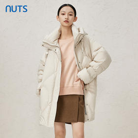 NUTS冬季新品纯色防风立领时尚高级百搭保暖中羽绒服女344092133