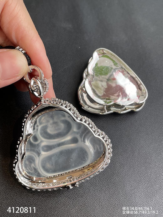 玻璃种佛公吊坠【4120811】具体价格微信咨询 商品图6