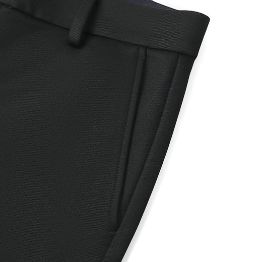 【含莱赛尔】柒牌男装休闲裤男秋冬2024新款商务百搭黑色直筒长裤	127H70270 商品图3