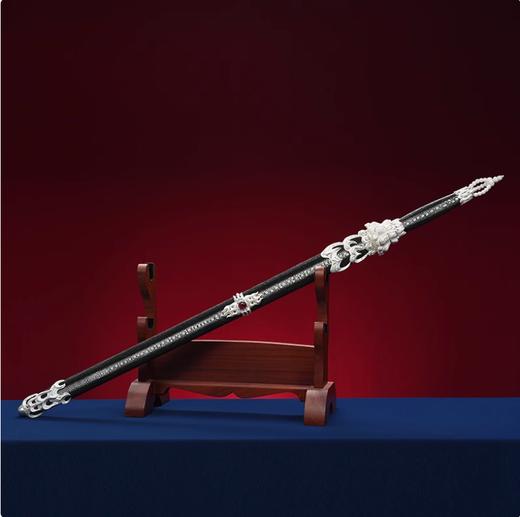 智慧剑 沈州作品 文殊菩萨光明剑 龙泉沈广隆宝剑 传统剑 工艺品 未开刃 商品图3