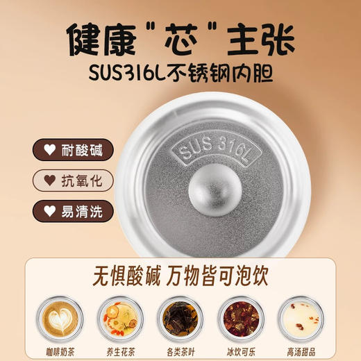 迪乐贝尔MLH9240立体熊猫头双饮保温杯480ml 商品图4