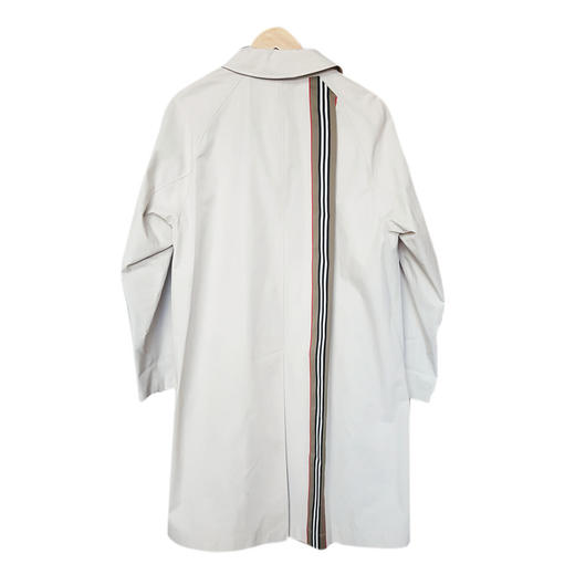 【95新】Burberry博柏利米灰色拼格纹风衣100%棉UK 8码（175/84A）女士现售价：3700！121124TJ18 商品图1