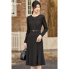 剩S/M/XL 米思阳2026春季极简风小黑裙优雅气质鱼尾连衣裙4767 商品缩略图0