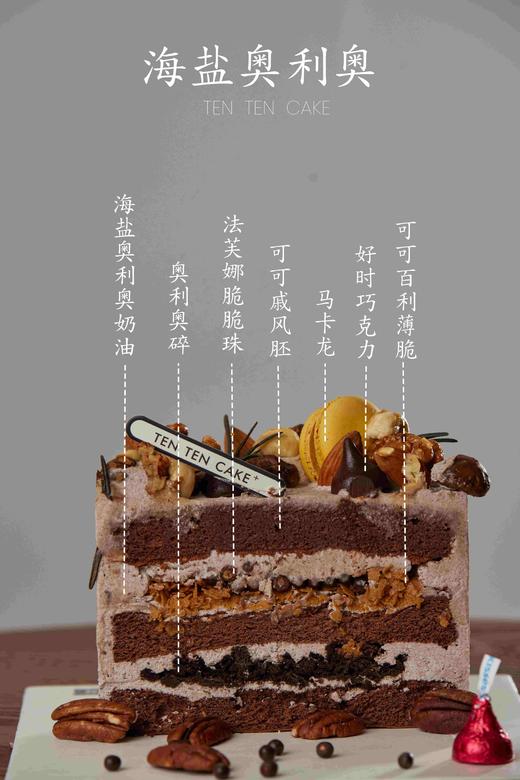 【海盐奥利奥】可可胚＋奥利奥碎＋海盐奥利奥+可可百利薄脆＋马卡龙 商品图1