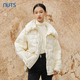 NUTS冬季新品纯色韩版设计感时尚保暖中羽绒服女342091118