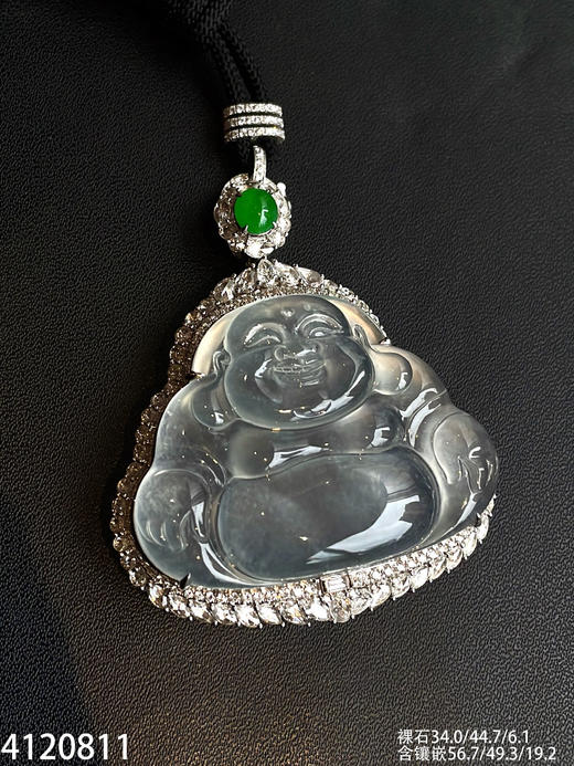 玻璃种佛公吊坠【4120811】具体价格微信咨询 商品图5