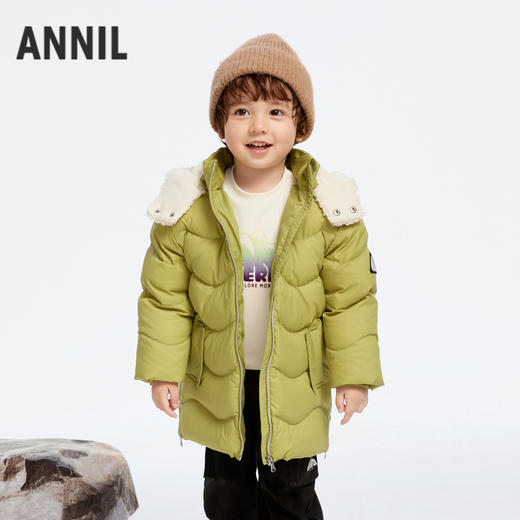 【御寒-5~5℃】男童户外三防羽绒外套冬季新款安奈儿童装实体店同款XB445824 商品图0