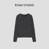 ROMI STUDIO“肤感至上” 绵羊毛混纺高弹磨毛长袖T恤 RW24WSH1020 商品缩略图0