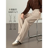 【年终特卖】熙世界窄版阔腿裤女加绒2025秋冬新款磨毛加厚裤子冬季女裤直筒裤 商品缩略图1