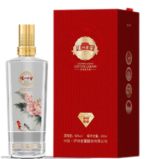 【福利好价】泸州老窖 金锦玉绣  浓香型白酒 52度/42度 500ml*6原箱 商品图0