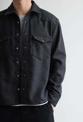 R.R.L 羊毛妮子 复古款 衬衫式外套夹克 WT778