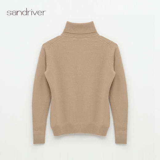 西藏羊绒“吉祥狮”刺绣双翻领女套衫SJF96W557N 商品图2