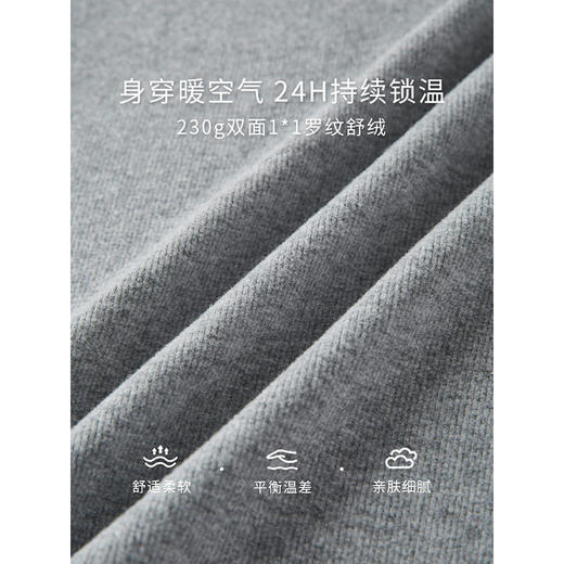 【年终特卖】熙世界2025冬新款双面绒半高领打底衫T恤女长袖百搭保暖内搭上衣 商品图3