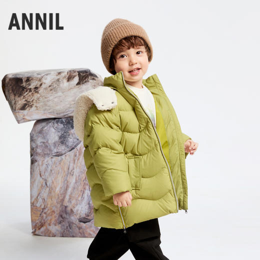 【御寒-5~5℃】男童户外三防羽绒外套冬季新款安奈儿童装实体店同款XB445824 商品图2