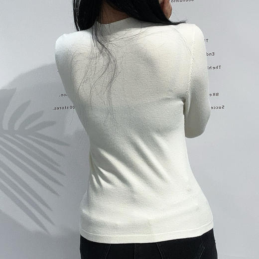 ZNB净色立领长袖毛织打底衫40915 冬季 944802704123 商品图3