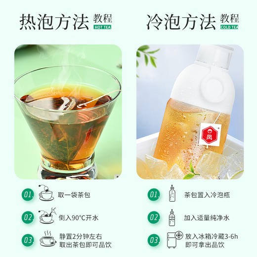 【新品】凤牌薄荷红茶·袋泡调味茶60g云南正宗滇红茶20包便携装 商品图3