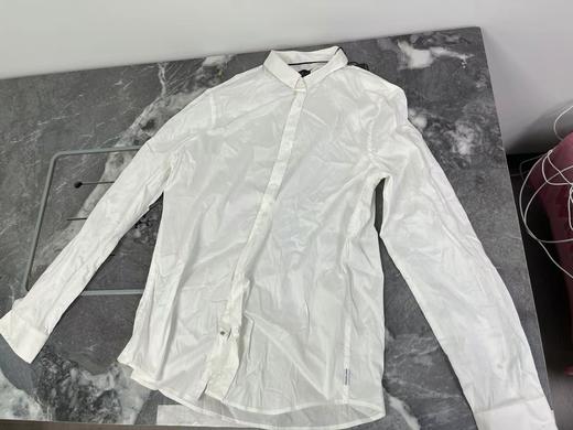 瑕疵 ARMANI EXCHANGE/AX 男士纯色休闲百搭长袖衬衫 商品图0