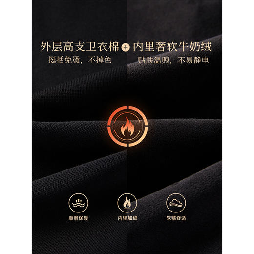 【年终特卖】熙世界加绒加厚运动束脚裤女2025冬季新款高腰显瘦牛奶绒休闲卫裤 商品图3