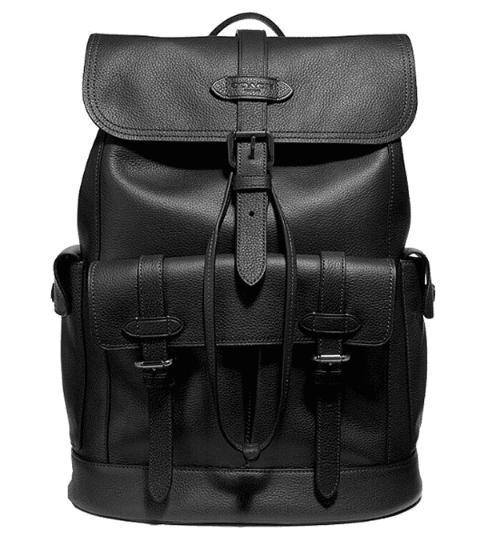 【中检鉴定】【专柜版】COACH蔻驰经典 双肩包 白蓝条纹日常出行时尚简约休闲 黑色 棕色 浮雕 中检机构发出后非质量问题不退不换 商品图11