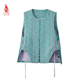SAINTJOY/上久楷女式宋锦马甲  蝴蝶团花纹锦 CY1044207017