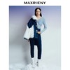 MAXRIENY优雅法式网纱修身气质毛针织衫打底蓝色牛仔时尚秋冬(货号:MS87SW767) 商品缩略图1