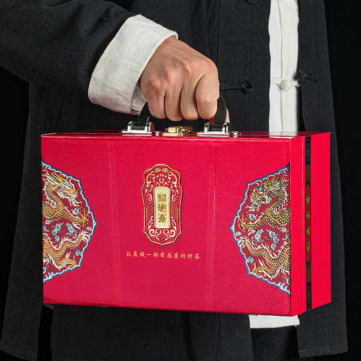 【秒杀❗️99到手2罐🔥武夷山老茶师经典手作】百年传承，匠心制作，人工精挑细拣，只为您感受到那醇正茶香！过节订婚送礼红茶金骏眉正山小种铁观音大红袍茶叶红色中秋节礼盒装 商品图2