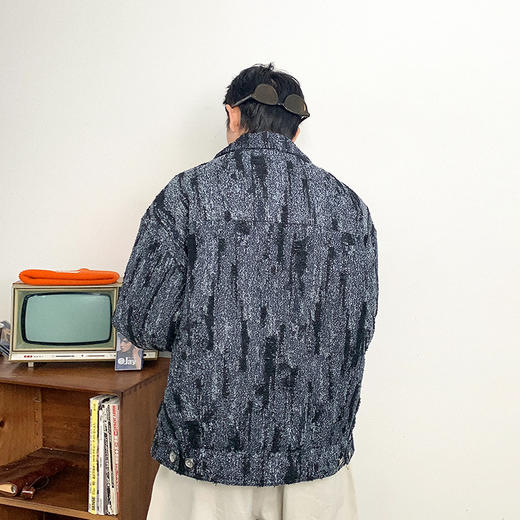 徐太浪撞色衬衫领夹克羽绒服男冬季潮牌设计感小众痞帅防寒服外套 商品图3