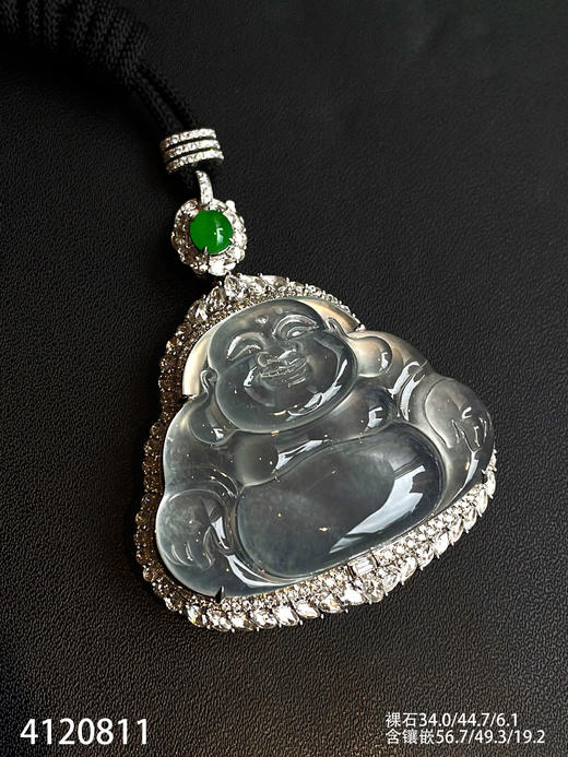 玻璃种佛公吊坠【4120811】具体价格微信咨询 商品图3