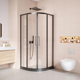 帝王洁具淋浴房干湿分离隔断家用整体洗澡间防水玻璃门弧形防爆SH918