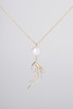 「羽」Akoya珍珠14k金吊坠 商品缩略图1