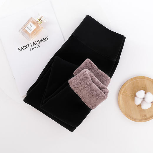 雅黛丽保暖裤加绒加厚抗寒打底裤可外穿秋冬季高腰收腹显瘦秋裤女 商品图4