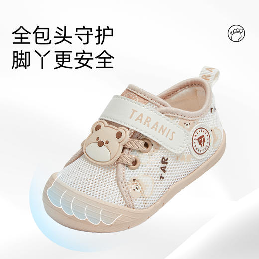 泰兰尼斯童鞋春季新款步前鞋男宝宝婴儿鞋女童防滑软底新生宝宝鞋  T24B5A5732 商品图1