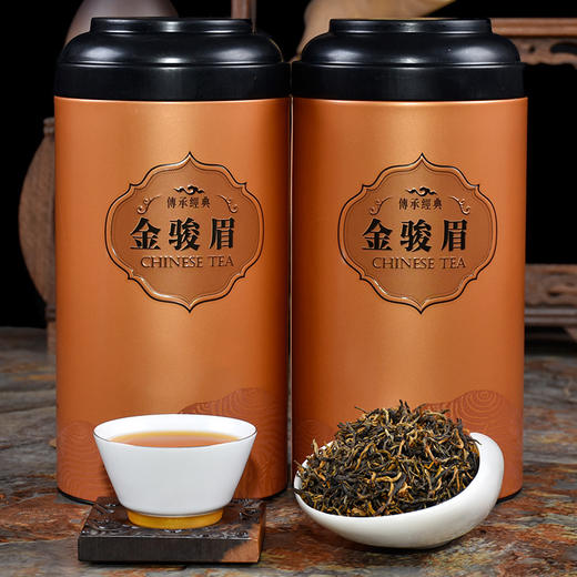 【500g送1壶4杯❗️武夷山金骏眉】传承罐装新茶蜜香型金骏眉罐装500g礼盒装配手提袋 商品图5