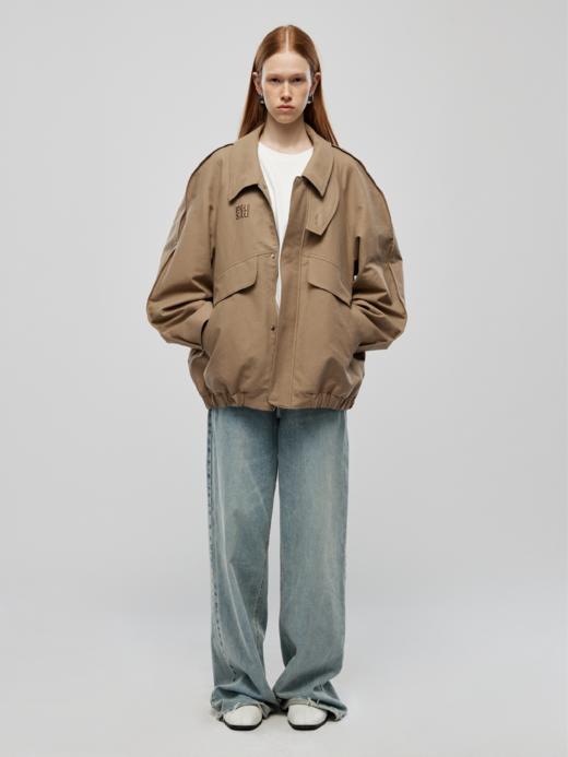 可拆卸毛织领工装夹克 商品图1