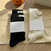 意大利系列 舒适好穿 百搭精致复古手工珍珠中筒袜 两色礼盒装 商品缩略图4
