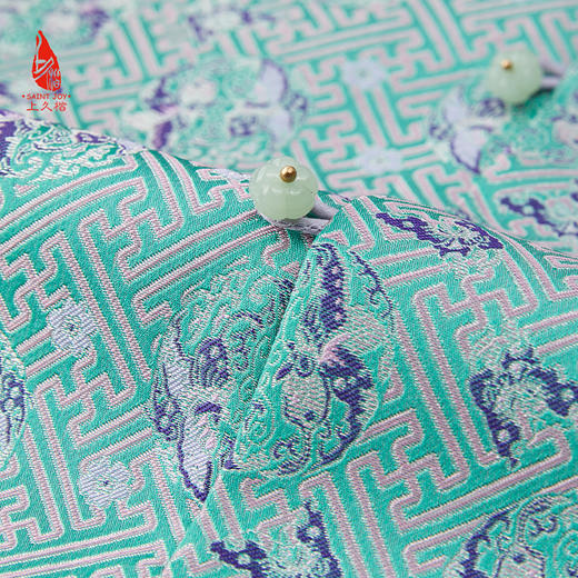 SAINTJOY/上久楷女式宋锦马甲  蝴蝶团花纹锦 CY1044207017 商品图6